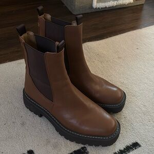 Sam Edelman Laguna Brown Leather Chelsea Boot 8M